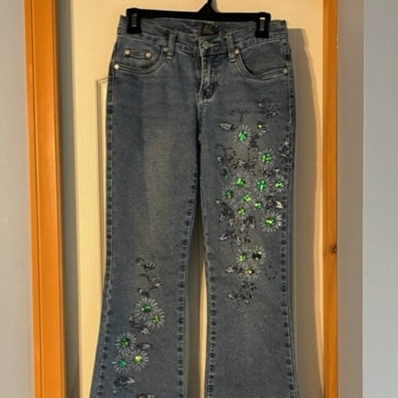 Suka Women's denim jeans sequin decoration Size 1 **READ** - Picture 1 of 12